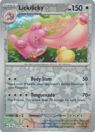 Lickilicky 125/162 SV Temporal Forces Reverse Holo Common Pokemon Card TCG Near Mint