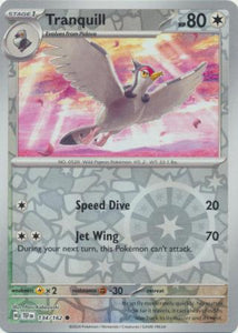 tranquill pokemon card Tranquill 134/162 SV Temporal Forces Reverse Holo Common Pokemon Card – Kawaii Collector