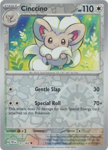Cinccino 137/162 SV Temporal Forces Reverse Holo Uncommon Pokemon Card Kawaii Collector Cinccino 137/162 SV Temporal Forces Reverse Holo Uncommon Pokemon Card Kawaii Collector