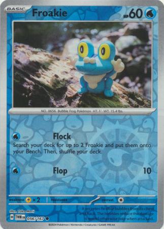 Froakie 056/167 SV Twilight Masquerade Reverse Holo Common Pokemon Card TCG Near Mint