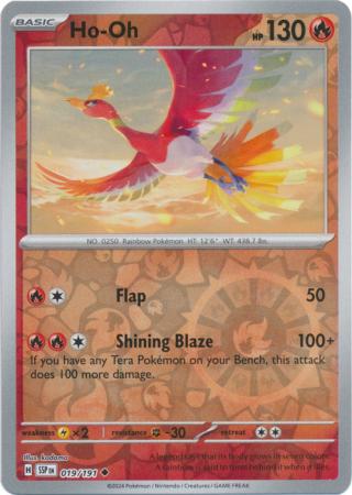 Ho-Oh (19/191) SV Surging Sparks Reverse Holo Uncommon Pokemon Card TCG