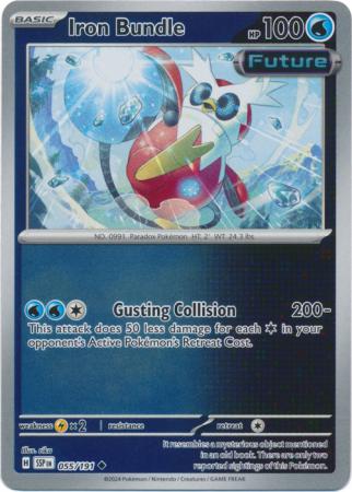 Iron Bundle (55/191) SV Surging Sparks Reverse Holo Uncommon Pokemon Card TCG