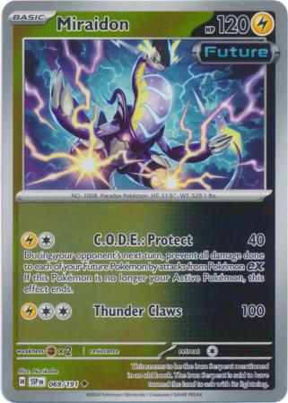Miraidon (69/191) SV Surging Sparks Reverse Holo Uncommon Pokemon Card TCG