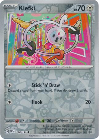 Klefki (128/191) SV Surging Sparks Reverse Holo Common Pokemon Card TCG