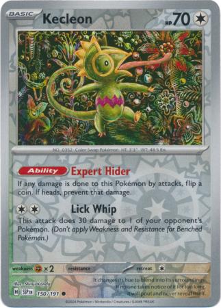 Kecleon (150/191) SV Surging Sparks Reverse Holo Common Pokemon Card TCG