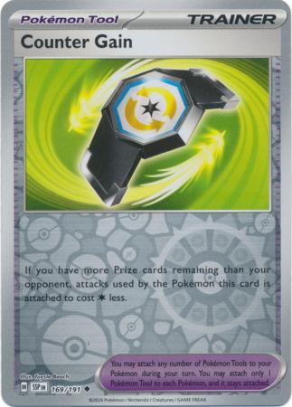 Counter Gain (169/191) SV Surging Sparks Reverse Holo Uncommon Pokemon Card TCG