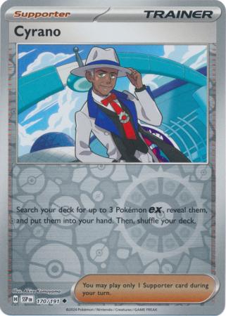Cyrano (170/191) SV Surging Sparks Reverse Holo Uncommon Pokemon Card TCG
