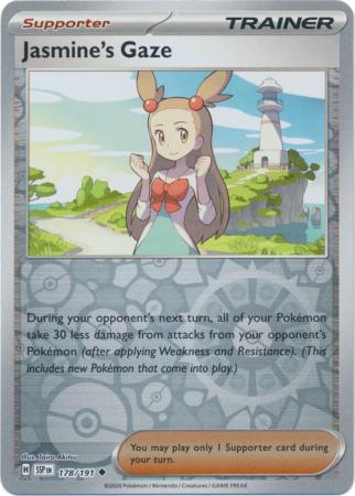 Jasmines Gaze (178/191) SV Surging Sparks Reverse Holo Uncommon Pokemon Card TCG