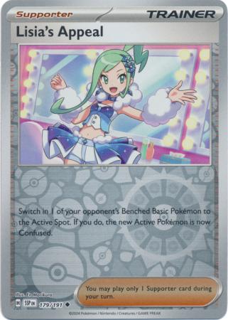 Lisias Appeal (179/191) SV Surging Sparks Reverse Holo Uncommon Pokemon Card TCG