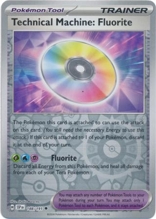 Technical Machine: Fluorite (188/191) SV Surging Sparks Reverse Holo Uncommon Pokemon Card TCG