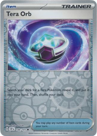Tera Orb (189/191) SV Surging Sparks Reverse Holo Uncommon Pokemon Card TCG