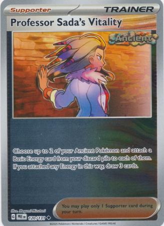 Professor Sada's Vitality (120/131) Scarlet and Violet Prismatic Evolutions Reverse Holo Uncommon Pokemon Card TCG