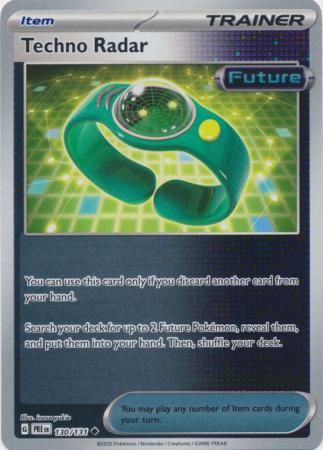 Techno Radar (130/131) Scarlet and Violet Prismatic Evolutions Reverse Holo Uncommon Pokemon Card TCG