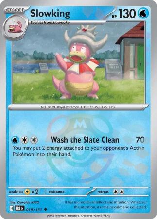 Slowking (19/131) Scarlet and Violet Prismatic Evolutions Masterball Reverse Holo Uncommon Pokemon Card TCG