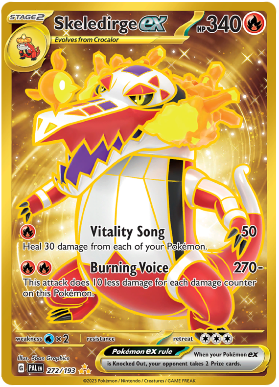 Skeledirge ex 272/193 SV Paldea Evolved Full Art Hyper Rare Pokemon Ca – Kawaii Collector