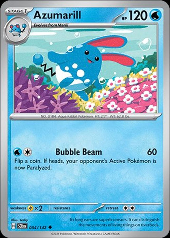 Image of Azumarill Stellar Crown (SCR) #034