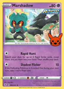 Marshadow 080/203 (Evolving Skies) Trick or Trade 2023 Holo Rare Pokemon Card TCG Near Mint