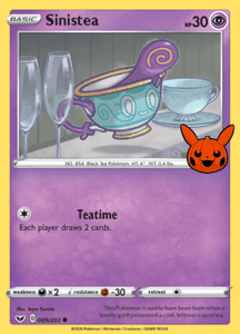 Sinistea 089/202 (Sword &amp; Shield Base Set) Trick or Trade 2023 Common Pokemon Card TCG Near Mint