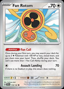 Image of Fan Rotom Stellar Crown (SCR) #118