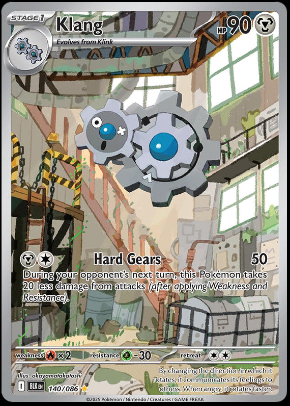 Klang (140/86) Scarlet and Violet Black Bolt Illustration Rare Pokemon Card TCG