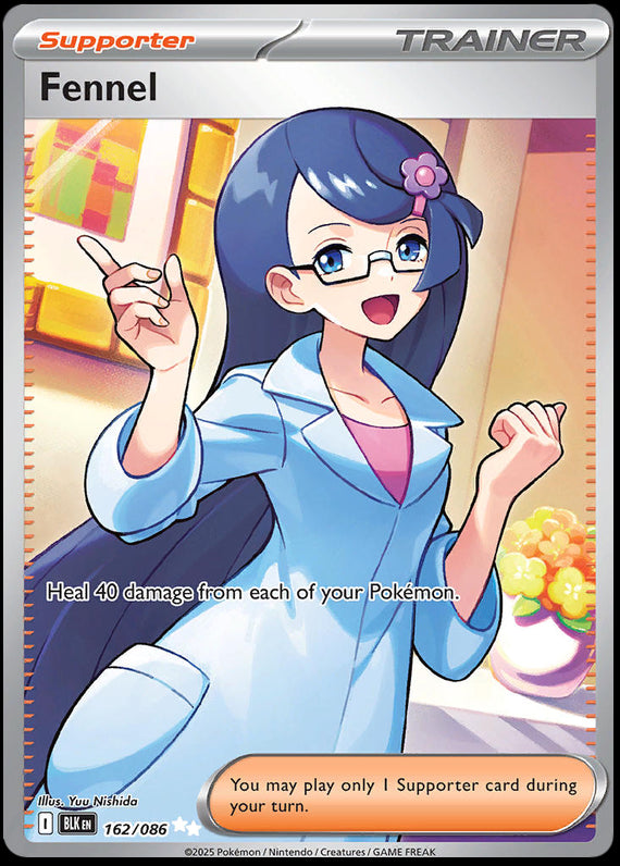 Fennel (162/86) Scarlet and Violet Black Bolt Ultra Rare Pokemon Card TCG