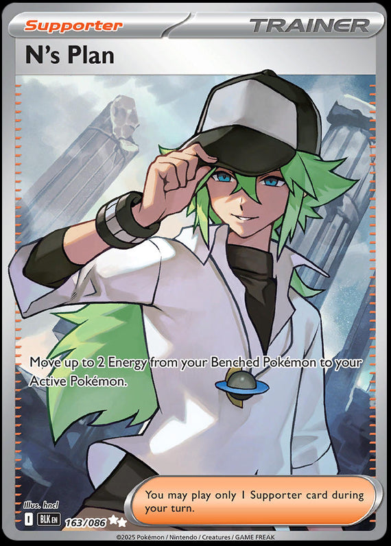 Ns Plan (163/86) Scarlet and Violet Black Bolt Ultra Rare Pokemon Card TCG