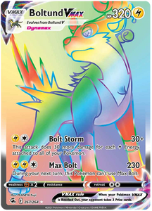 Boltund VMAX 267/264 SWSH Fusion Strike Secret Rare Full Art Pokemon Card TCG