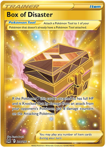 Box of Disaster 214/196 SWSH Lost Origin Secret Rare Full Art Pokemon Card TCG Near Mint