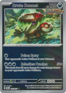 Brute Bonnet 118/167 SV Twilight Masquerade Reverse Holo Uncommon Pokemon Card TCG Near Mint