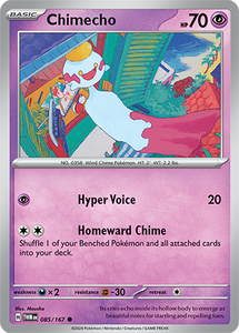 Chimecho 085/167 SV Twilight Masquerade Common Pokemon Card TCG Near Mint
