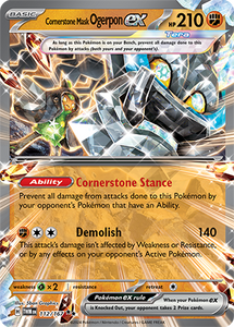 Cornerstone Mask Ogerpon ex 112/167 SV Twilight Masquerade Double Rare Pokemon Card TCG Near Mint