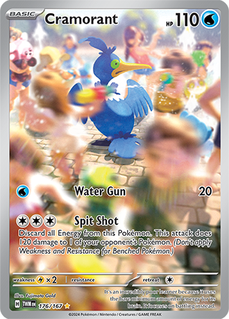 Cramorant 176/167 SV Twilight Masquerade Full Art Illustration Rare Pokemon Card TCG Near Mint