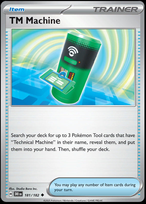 TM Machine (181/182) Scarlet and Violet Destined Rivals Reverse Holo Uncommon Pokemon Card TCG