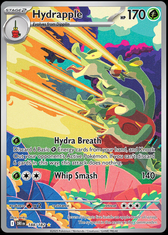 Hydrapple (188/182) Scarlet and Violet Destined Rivals Illustration Rare Pokemon Card TCG