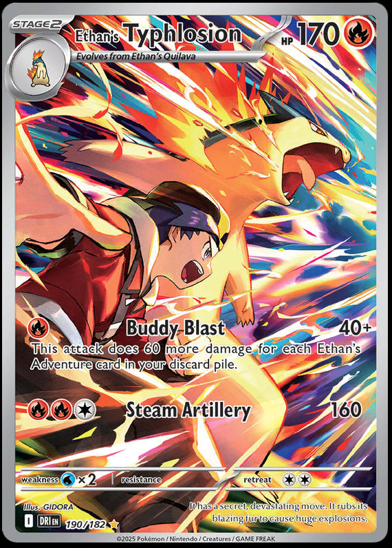 Ethans Typhlosion (190/182) Scarlet and Violet Destined Rivals Illustration Rare Pokemon Card TCG