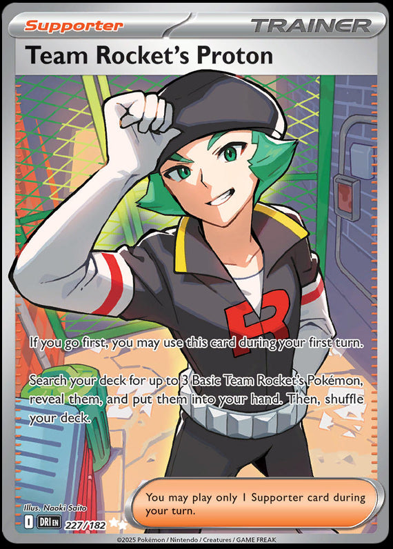 Team Rockets Proton (227/182) Scarlet and Violet Destined Rivals Ultra Rare Pokemon Card TCG