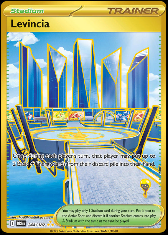 Levincia (244/182) Scarlet and Violet Destined Rivals Hyper Rare Pokemon Card TCG