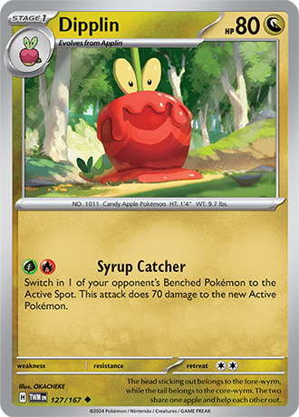 Dipplin 127/167 SV Twilight Masquerade Uncommon Pokemon Card TCG Near Mint