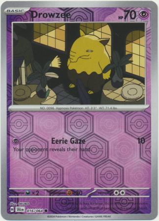 Drowzee 016/064 SV Shrouded Fable Reverse Holo Common Pokemon Card TCG Kawaii Collector Drowzee 016/064 SV Shrouded Fable Reverse Holo Common Pokemon Card TCG Kawaii Collector