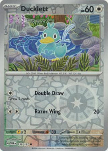 Ducklett 139/167 SV Twilight Masquerade Reverse Holo Common Pokemon Card TCG Near Mint