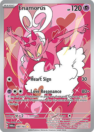 Enamorus 180/167 SV Twilight Masquerade Full Art Illustration Rare Pokemon Card TCG Near Mint