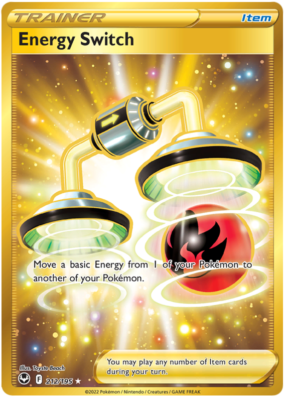 Energy Switch 212/195 SWSH Silver Tempest Secret Rare Full Art Pokemon Card TCG Near Mint