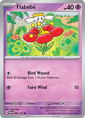 Flabébé 086/167 SV Twilight Masquerade Common Pokemon Card TCG Near Mint