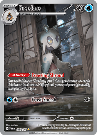 Froslass 174/167 SV Twilight Masquerade Full Art Illustration Rare Pokemon Card TCG Near Mint