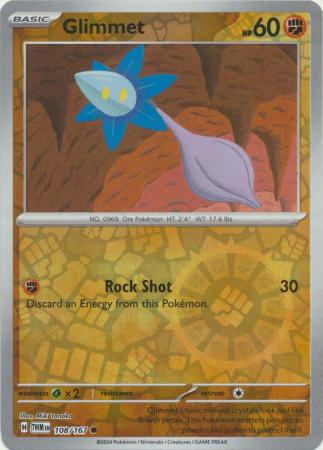 Glimmet 108/167 SV Twilight Masquerade Reverse Holo Common Pokemon Card TCG Near Mint