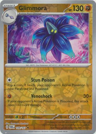 Glimmora 109/167 SV Twilight Masquerade Reverse Holo Uncommon Pokemon Card TCG Near Mint