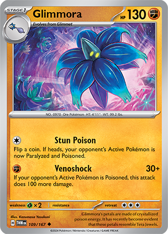 Glimmora 109/167 SV Twilight Masquerade Uncommon Pokemon Card TCG Near Mint