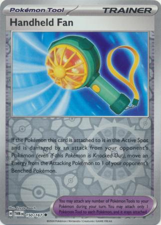 Handheld Fan 150/167 SV Twilight Masquerade Reverse Holo Uncommon Trainer Pokemon Card TCG Near Mint 