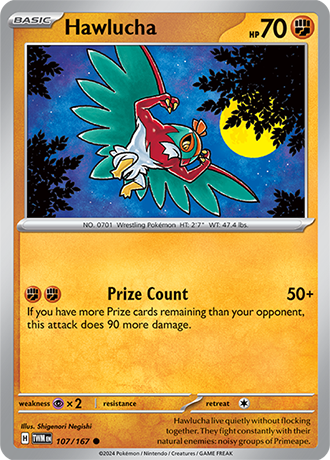 Hawlucha 107/167 SV Twilight Masquerade Common Pokemon Card TCG Near Mint