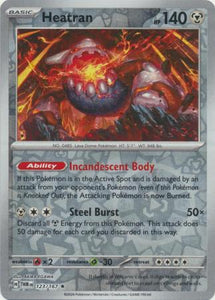 Heatran 123/167 SV Twilight Masquerade Reverse Holo Rare Pokemon Card TCG Near Mint